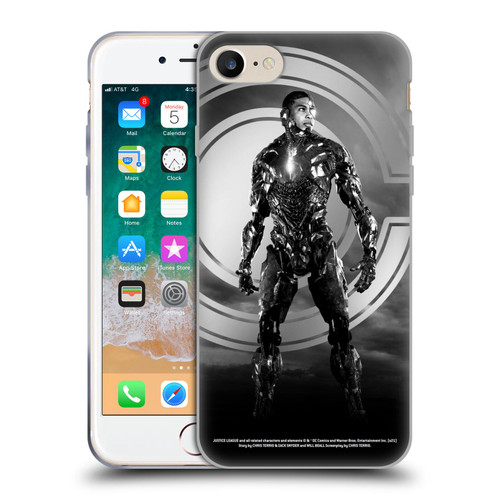 Zack Snyder's Justice League Snyder Cut Character Art Cyborg Soft Gel Case for Apple iPhone 7 / 8 / SE 2020 & 2022