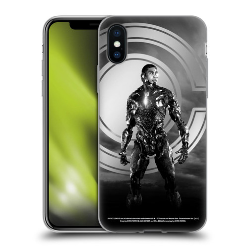 Zack Snyder's Justice League Snyder Cut Character Art Cyborg Soft Gel Case for Apple iPhone X / iPhone XS