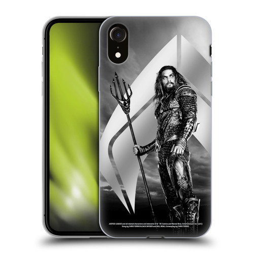 Zack Snyder's Justice League Snyder Cut Character Art Aquaman Soft Gel Case for Apple iPhone XR