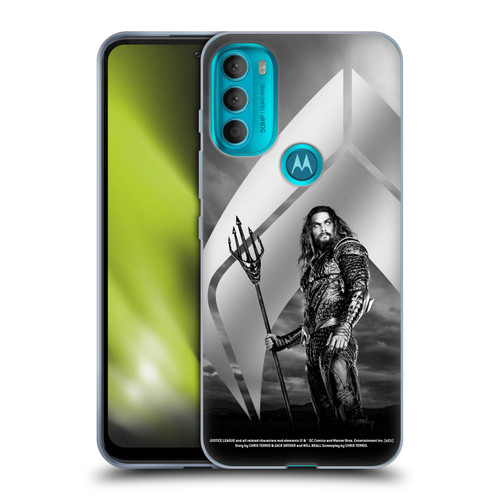 Zack Snyder's Justice League Snyder Cut Character Art Aquaman Soft Gel Case for Motorola Moto G71 5G