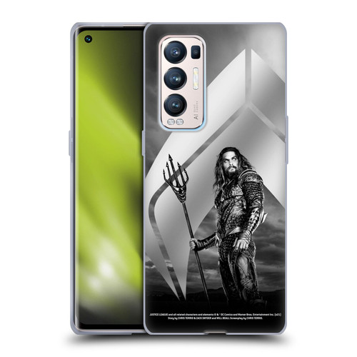 Zack Snyder's Justice League Snyder Cut Character Art Aquaman Soft Gel Case for OPPO Find X3 Neo / Reno5 Pro+ 5G