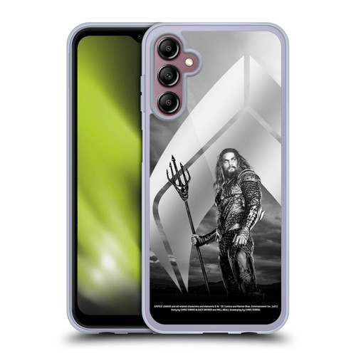 Zack Snyder's Justice League Snyder Cut Character Art Aquaman Soft Gel Case for Samsung Galaxy A14 5G