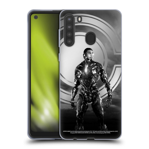 Zack Snyder's Justice League Snyder Cut Character Art Cyborg Soft Gel Case for Samsung Galaxy A21 (2020)