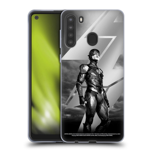 Zack Snyder's Justice League Snyder Cut Character Art Flash Soft Gel Case for Samsung Galaxy A21 (2020)