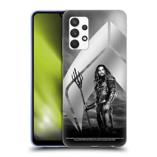 Zack Snyder's Justice League Snyder Cut Character Art Aquaman Soft Gel Case for Samsung Galaxy A32 (2021)