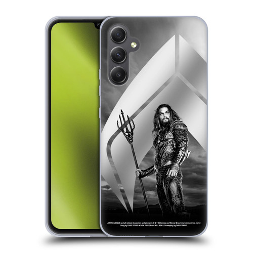 Zack Snyder's Justice League Snyder Cut Character Art Aquaman Soft Gel Case for Samsung Galaxy A34 5G