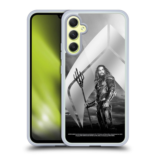 Zack Snyder's Justice League Snyder Cut Character Art Aquaman Soft Gel Case for Samsung Galaxy A34 5G