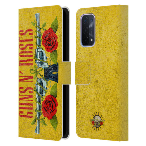 Guns N' Roses Vintage Pistols Leather Book Wallet Case Cover For OPPO A54 5G