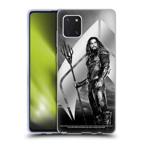 Zack Snyder's Justice League Snyder Cut Character Art Aquaman Soft Gel Case for Samsung Galaxy Note10 Lite