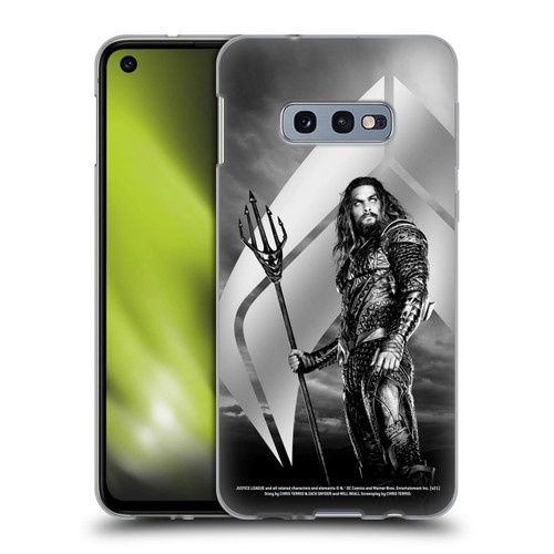 Zack Snyder's Justice League Snyder Cut Character Art Aquaman Soft Gel Case for Samsung Galaxy S10e