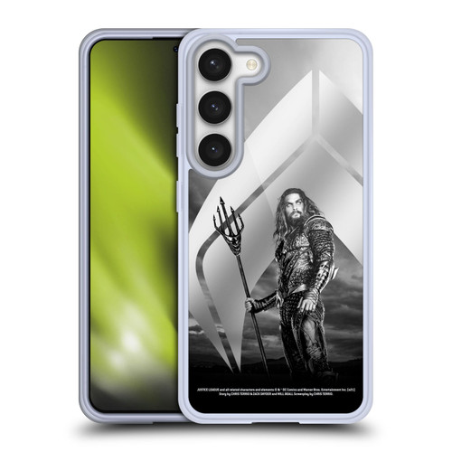 Zack Snyder's Justice League Snyder Cut Character Art Aquaman Soft Gel Case for Samsung Galaxy S23 5G