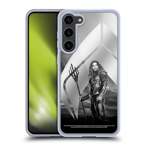 Zack Snyder's Justice League Snyder Cut Character Art Aquaman Soft Gel Case for Samsung Galaxy S23+ 5G