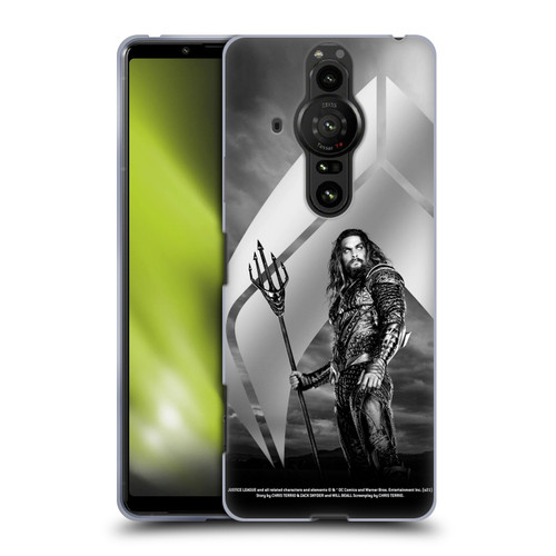 Zack Snyder's Justice League Snyder Cut Character Art Aquaman Soft Gel Case for Sony Xperia Pro-I