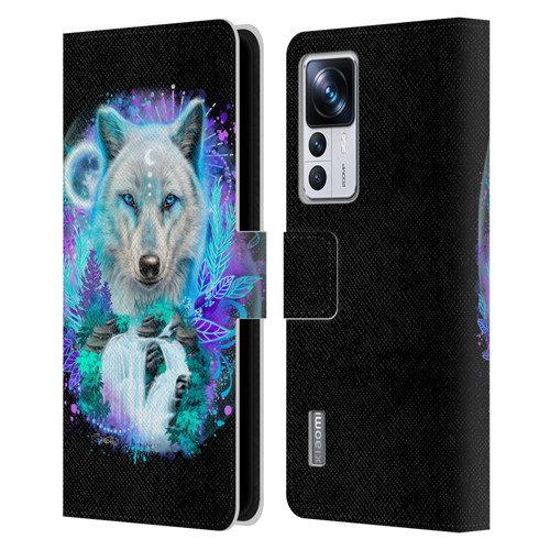 Sheena Pike Animals Winter Wolf Spirit & Waterfall Leather Book Wallet Case Cover For Xiaomi 12T Pro
