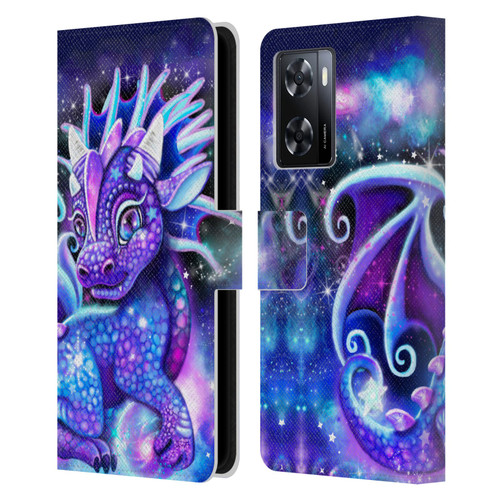Sheena Pike Dragons Galaxy Lil Dragonz Leather Book Wallet Case Cover For OPPO A57s