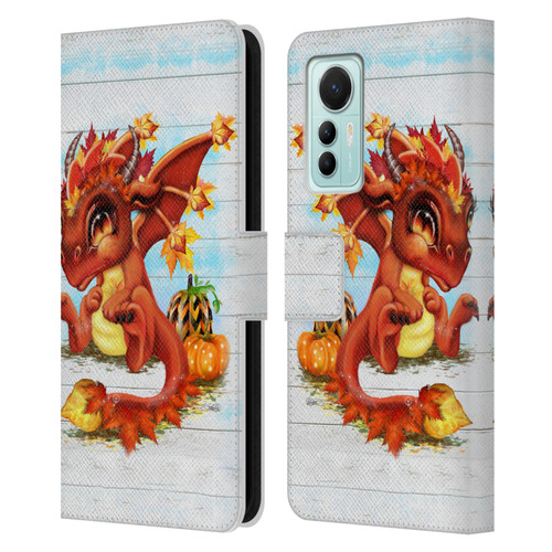 Sheena Pike Dragons Autumn Lil Dragonz Leather Book Wallet Case Cover For Xiaomi 12 Lite