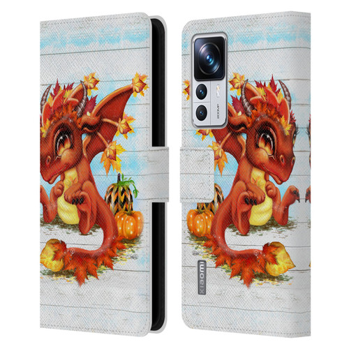Sheena Pike Dragons Autumn Lil Dragonz Leather Book Wallet Case Cover For Xiaomi 12T Pro