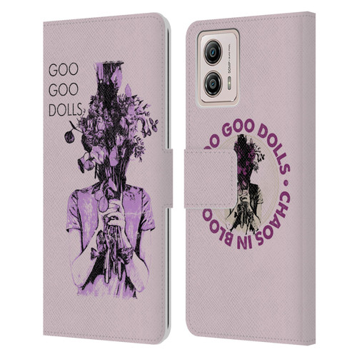 Goo Goo Dolls Graphics Chaos In Bloom Leather Book Wallet Case Cover For Motorola Moto G53 5G