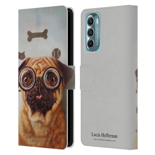 Lucia Heffernan Art Canine Eye Exam Leather Book Wallet Case Cover For Motorola Moto G Stylus 5G (2022)