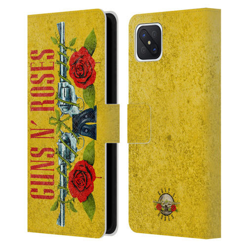 Guns N' Roses Vintage Pistols Leather Book Wallet Case Cover For OPPO Reno4 Z 5G