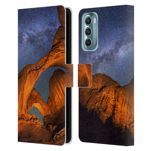 Royce Bair Nightscapes Triple Arch Leather Book Wallet Case Cover For Motorola Moto G Stylus 5G (2022)