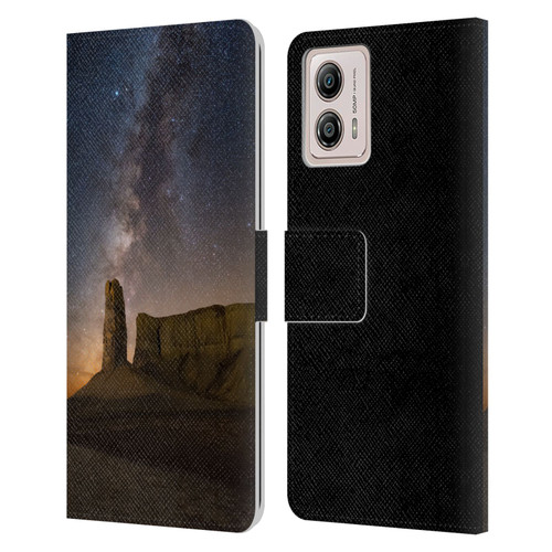 Royce Bair Photography Thumb Butte Leather Book Wallet Case Cover For Motorola Moto G53 5G