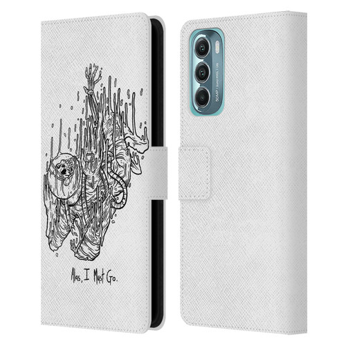 Matt Bailey Art Alas I Must Go Leather Book Wallet Case Cover For Motorola Moto G Stylus 5G (2022)