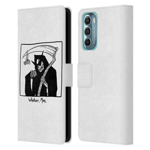 Matt Bailey Art Whatever Man Leather Book Wallet Case Cover For Motorola Moto G Stylus 5G (2022)