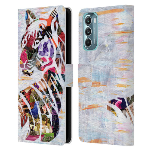 Artpoptart Animals Tiger Leather Book Wallet Case Cover For Motorola Moto G Stylus 5G (2022)