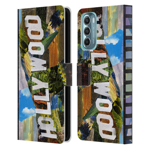 Artpoptart Travel Hollywood Leather Book Wallet Case Cover For Motorola Moto G Stylus 5G (2022)