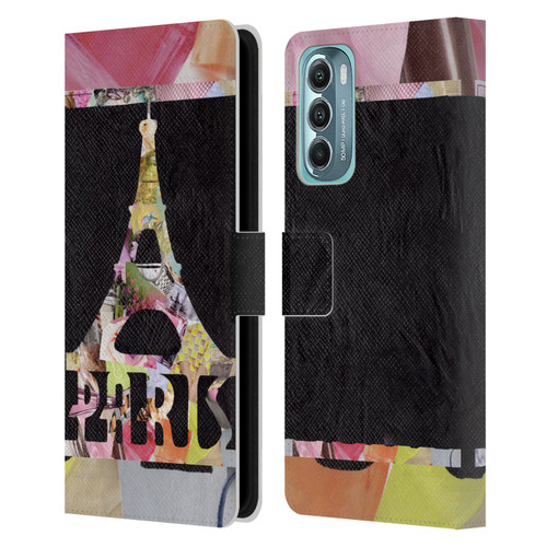 Artpoptart Travel Paris Leather Book Wallet Case Cover For Motorola Moto G Stylus 5G (2022)