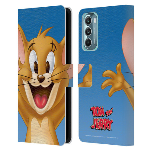 Tom and Jerry Full Face Jerry Leather Book Wallet Case Cover For Motorola Moto G Stylus 5G (2022)