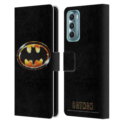 Batman (1989) Key Art Logo Leather Book Wallet Case Cover For Motorola Moto G Stylus 5G (2022)