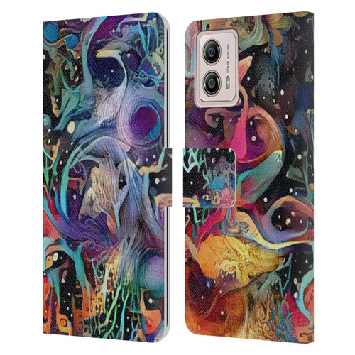 Cosmo18 Jupiter Fantasy Decorative Leather Book Wallet Case Cover For Motorola Moto G53 5G