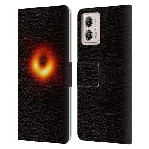 Cosmo18 Space 2 Black Hole Leather Book Wallet Case Cover For Motorola Moto G53 5G