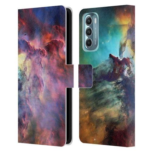 Cosmo18 Space Lagoon Nebula Leather Book Wallet Case Cover For Motorola Moto G Stylus 5G (2022)