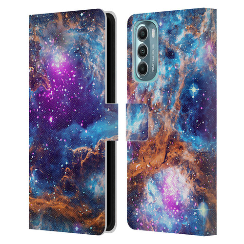 Cosmo18 Space Lobster Nebula Leather Book Wallet Case Cover For Motorola Moto G Stylus 5G (2022)