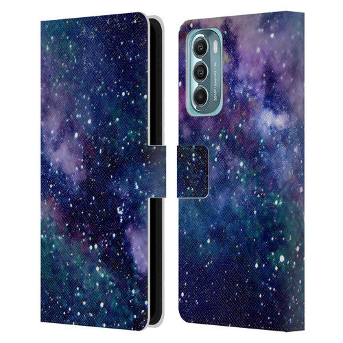 Cosmo18 Space Milky Way Leather Book Wallet Case Cover For Motorola Moto G Stylus 5G (2022)