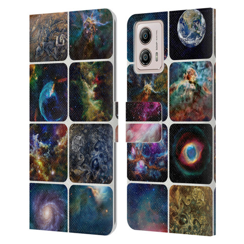 Cosmo18 Space The Amazing Universe Leather Book Wallet Case Cover For Motorola Moto G53 5G