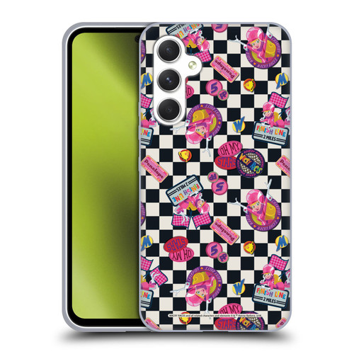 Wacky Races 2016 Graphics Pattern 2 Soft Gel Case for Samsung Galaxy A54 5G