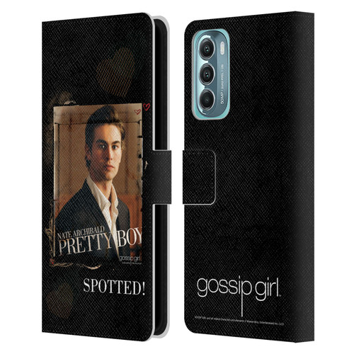 Gossip Girl Graphics Nate Leather Book Wallet Case Cover For Motorola Moto G Stylus 5G (2022)