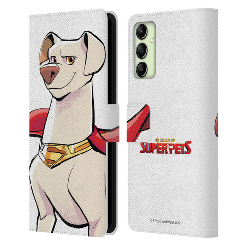 DC League Of Super Pets Graphics Krypto Leather Book Wallet Case Cover For Samsung Galaxy A14 5G
