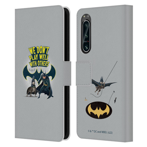 DC League Of Super Pets Graphics We Don't Play Well With Others Leather Book Wallet Case Cover For Sony Xperia 5 IV