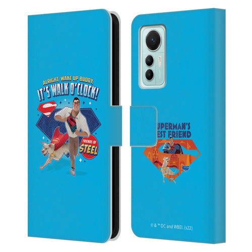DC League Of Super Pets Graphics It's Walk O' Clock Leather Book Wallet Case Cover For Xiaomi 12 Lite