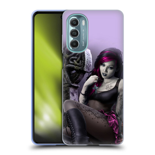 Tom Wood Fantasy Goth Girl Vampire Soft Gel Case for Motorola Moto G Stylus 5G (2022)