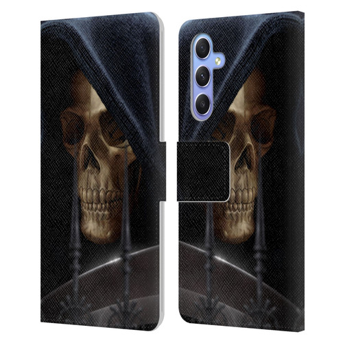 Tom Wood Horror Reaper Leather Book Wallet Case Cover For Samsung Galaxy A34 5G