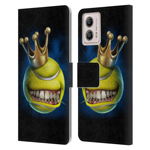 Tom Wood Monsters King Of Tennis Leather Book Wallet Case Cover For Motorola Moto G53 5G