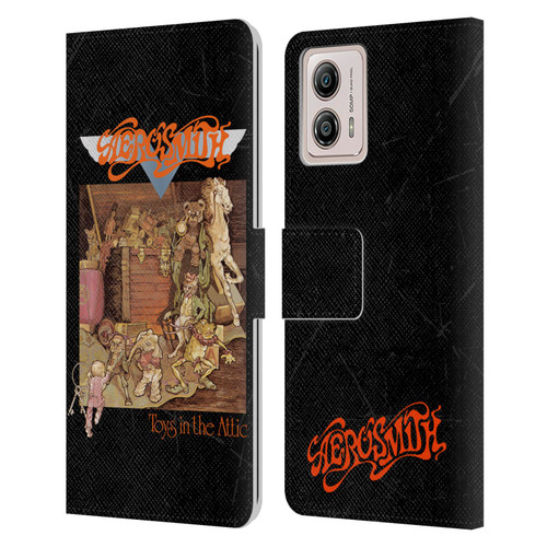 Aerosmith Classics Toys In The Attic Leather Book Wallet Case Cover For Motorola Moto G53 5G