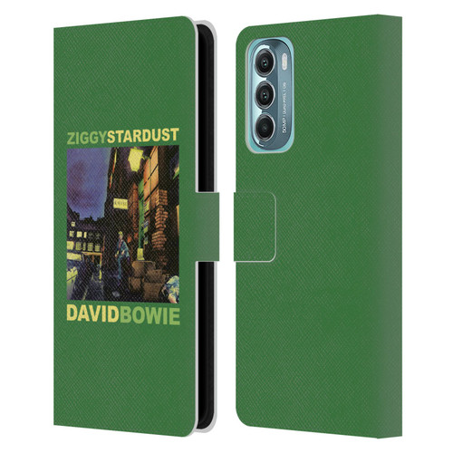 David Bowie Album Art Ziggy Stardust Leather Book Wallet Case Cover For Motorola Moto G Stylus 5G (2022)