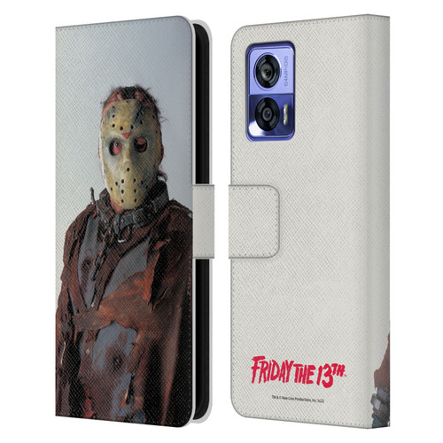 Friday the 13th: Jason X Comic Art And Logos Jason Leather Book Wallet Case Cover For Motorola Edge 30 Neo 5G
